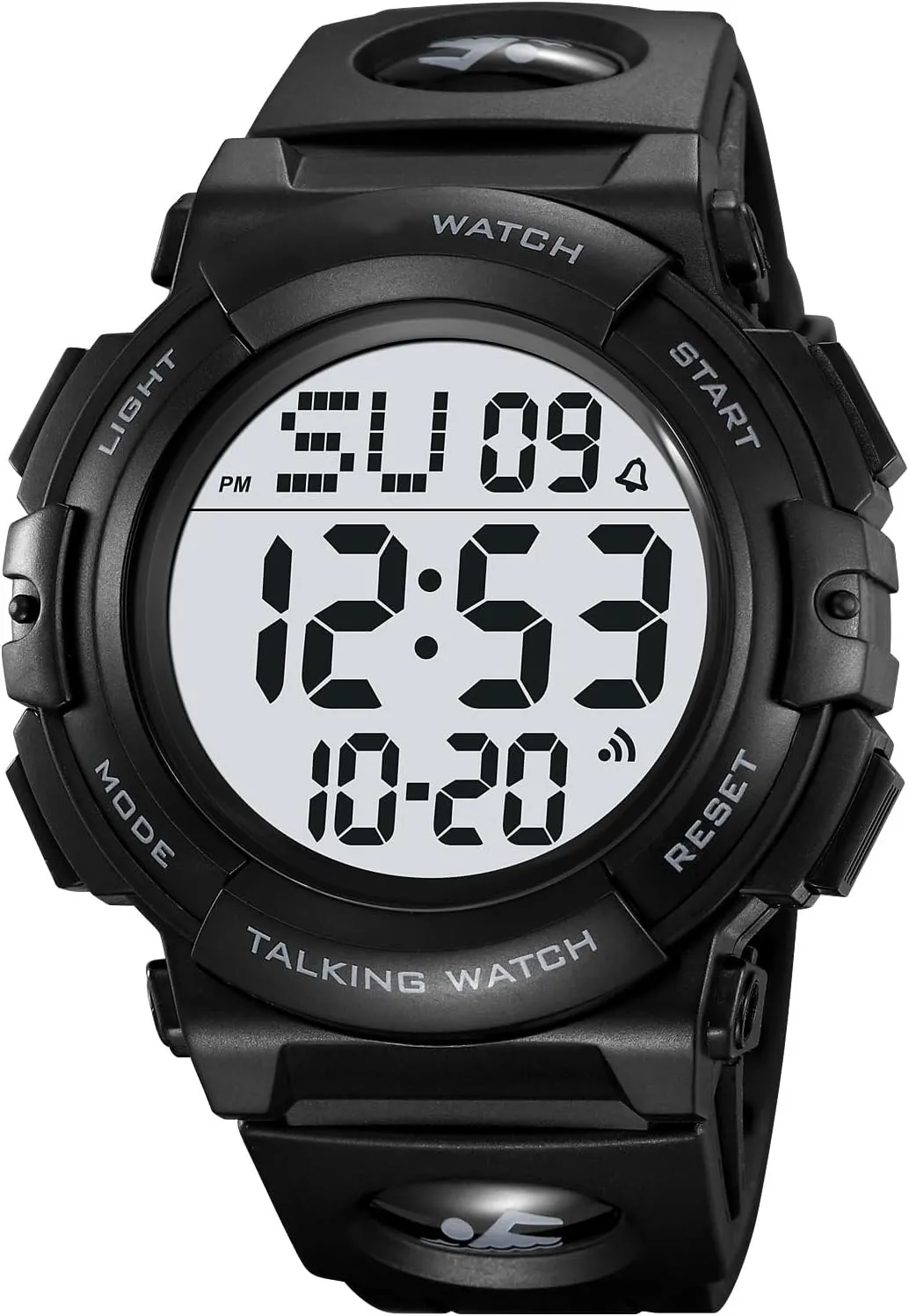 mormon Visually impaired or Elderly Talking Watch TOOCAT Multi-Functional Digital Electronic Watch with Voice Chime, Also for The 
