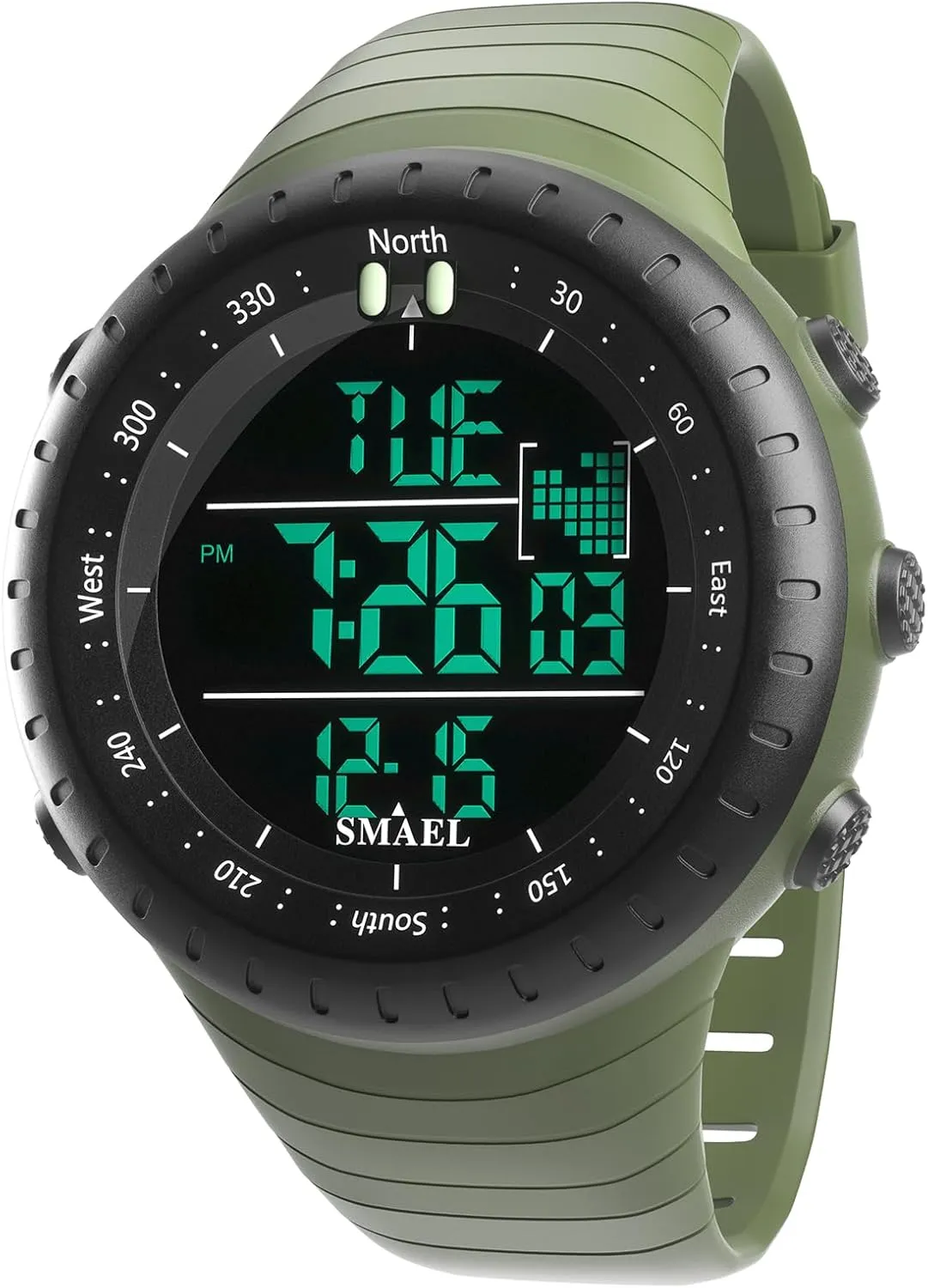 Multi Function Watch Waterproof Army Tactics Chronograph Large Dial Student allure selection shin incorrect Sport Watch LED Fashion Watch FANMIS Men's Military Sports Electronic Watch Outdoor Mountaineering 