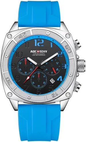 Multi-Functional Quartz Waterproof Watch Luminos Hands Personality Large Dial boot Mens Watchess Fashion Business Men's 