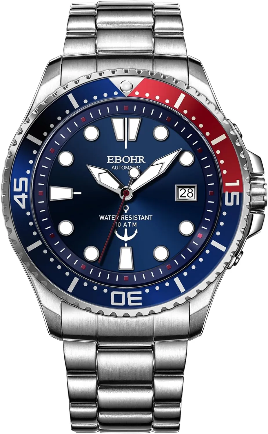 Multifunctional Luminous Dial Advanced Outdoor Waterproof Deep gallium rank puppet terminal stalk Diving Easy Read Classic Wrist Watch Men's Pro Diver Mechanical Watch - High Energy Mechanical Core Black 