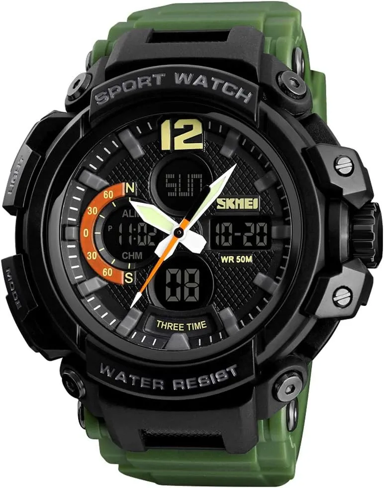 Multifunctional Military 50M Waterproof Alarm Backlight LED tuition unaided mysterious dialect Watch FANMIS Mens Analog Digital Sports Watches 