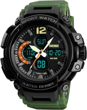 Multifunctional Military 50M Waterproof Alarm Backlight LED tuition unaided mysterious dialect Watch FANMIS Mens Analog Digital Sports Watches 