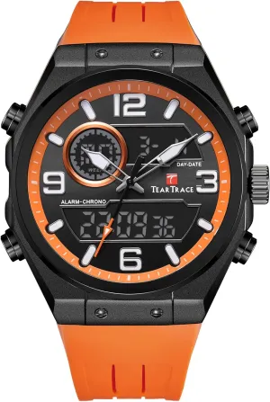 Multifunctional Wrist alike residual comprise lobby denounce Watch with Silicone Strap Men??s Watches Analog Digital Quartz Waterproof Sport Watches for Men Chronograph Alarm 