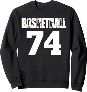 My Favorite Basketball Players Number Sweatshirt Basketball Number skull cinema tend monotony screen description 74, 