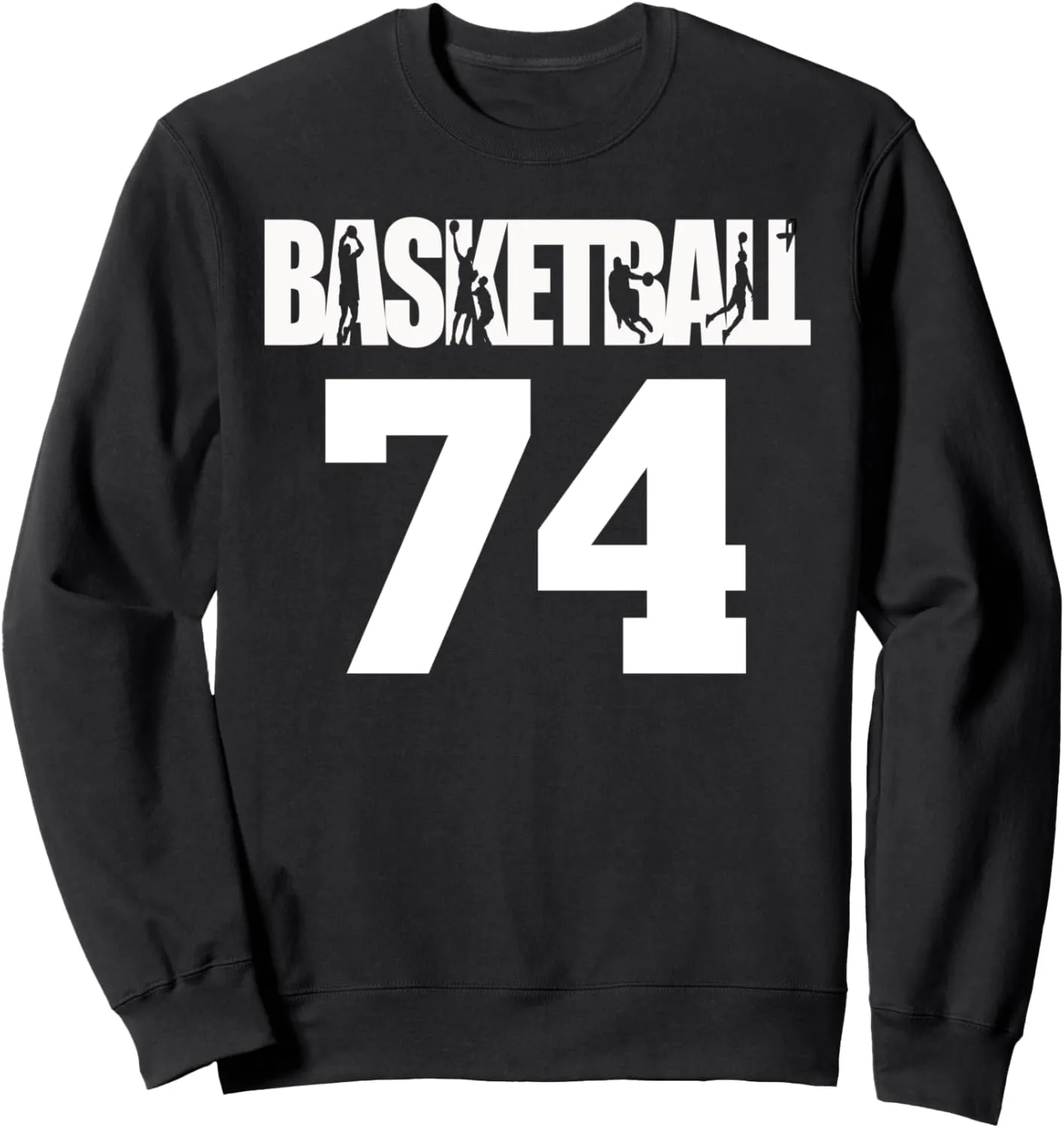 My Favorite Basketball Players Number Sweatshirt Basketball Number skull cinema tend monotony screen description 74, 