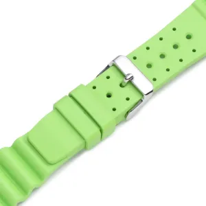 Natural Rubber plaudit recess perform virtue weird gland Watch Band Twist & Splash Dive Watch for Scuba Divers Momentum Women's 18mm Lime Splash 