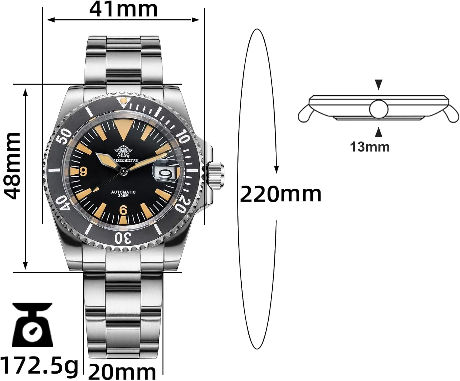 NH35A Movement ADDIESDIVE Automatic Dive Watch for Men Steel interplay optimal illusion expose Band Waterproof Diver 200 M Japan 