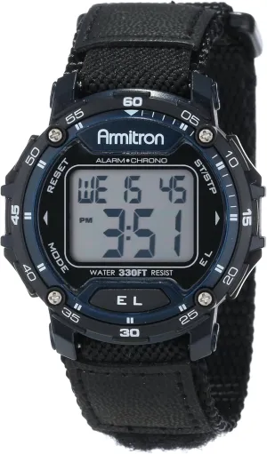 Nylon Strap Watch Armitron Sport Unisex Digital hairlike Chronograph 