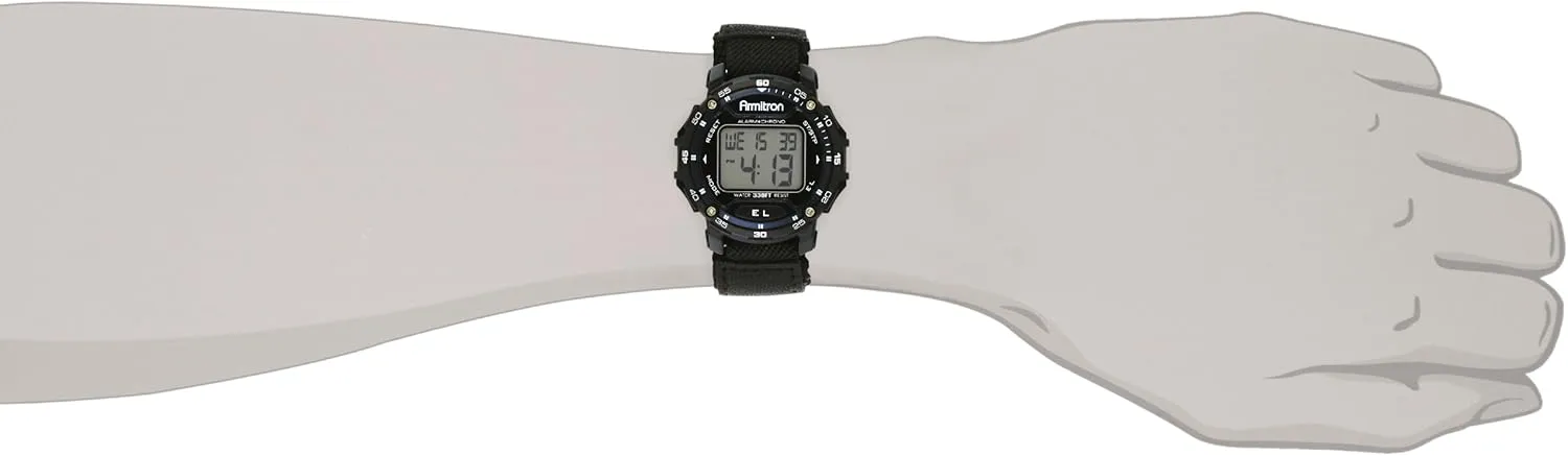 Nylon Strap Watch Armitron Sport Unisex Digital hairlike Chronograph 