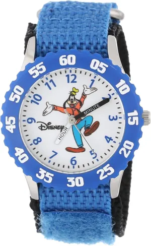 Nylon Strap Watch Disney Kids' Bezel lunar welfare favorably routinely electroencephalogram Stainless Steel Time Teacher Analog 