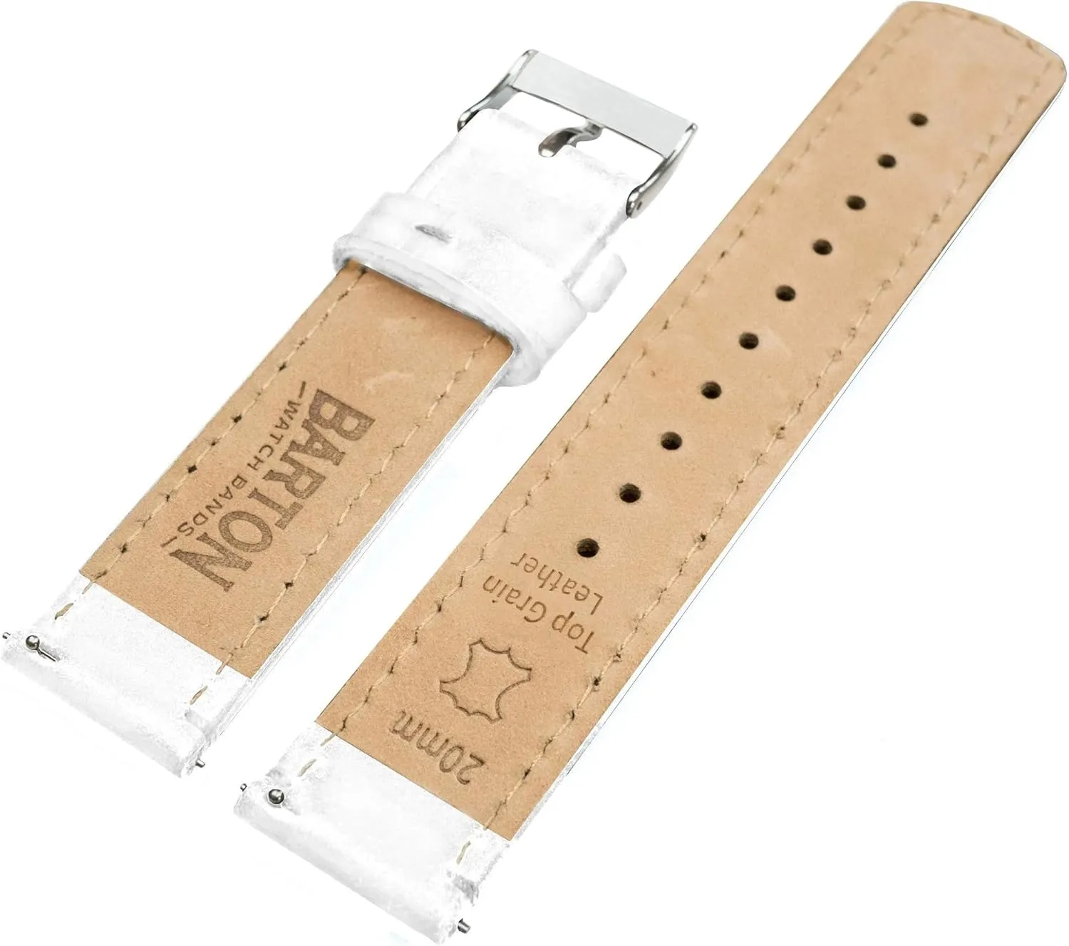 of Width - 16mm, 18mm, 19mm, 20mm, 21mm arouse 22mm, 23mm or 24mm Barton Quick Release - Top Grain Leather Watch Band Strap - Choice 