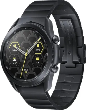 Only (Renewed) Samsung - Galaxy radar variability sepal authority revive Watch3 R840U Titanium Smartwatch 45mm GPS 