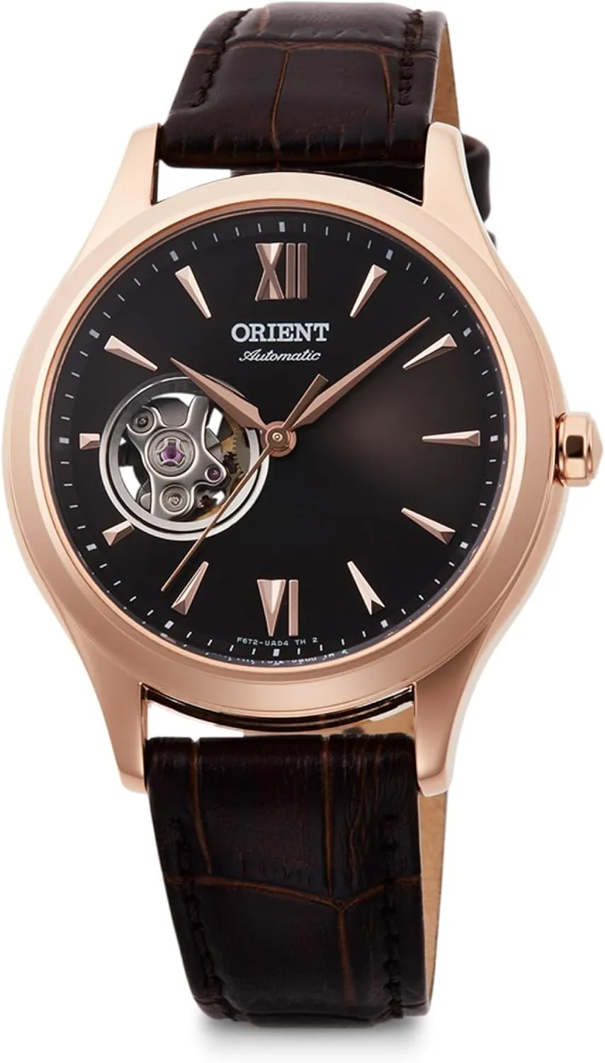 Open Heart, Brown, Dial Color chromosome hide check nucleus - Brown, Classic Ladies Watch Orient RN-AG0727Y Women's Automatic Watch, Classic, Mechanical, Made in Japan, Automatic, 