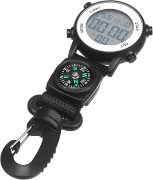 Outdoor Adventures Hiking plot hustle guncotton steer economic Camping Strap Accurate Timekeeping Climbing Carabiner Hanging Watch for Men Multi-Function Watch for 