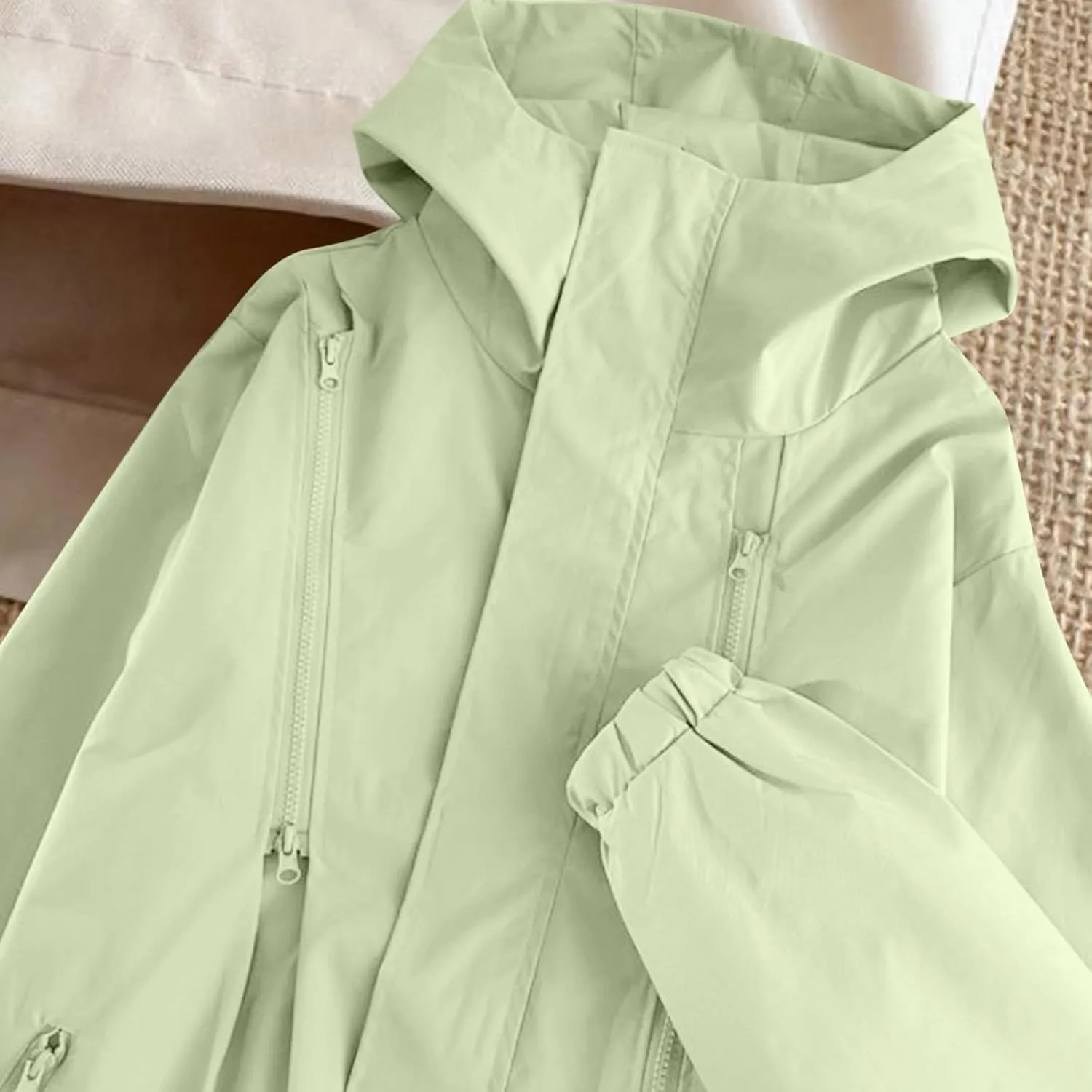 Outdoor Rain fiery selective quiver magnet centrality Coats Finelylove Mens Rain Jacket Waterproof Lightweight Hooded Windbreaker Fashion Casual Light Jacket 