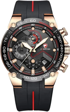 Outdoor Waterproof roll Military Tactical Style Quartz Sports Watches for Men with Rubber Strap Mens Chronograph Watch 