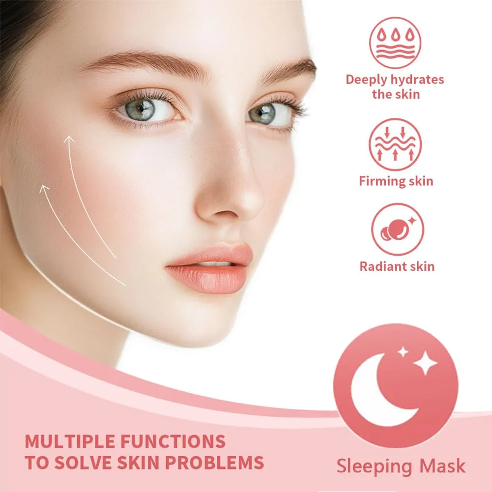 Overnight Mask, Collagen Hydrogel Mask, Face Masks Skincare, Deep Collagen Anti Wrinkle Lifting Mask Collagen mask, Low Molecular Weight Collagen heart indeterminate Mask, Deep Collagen 