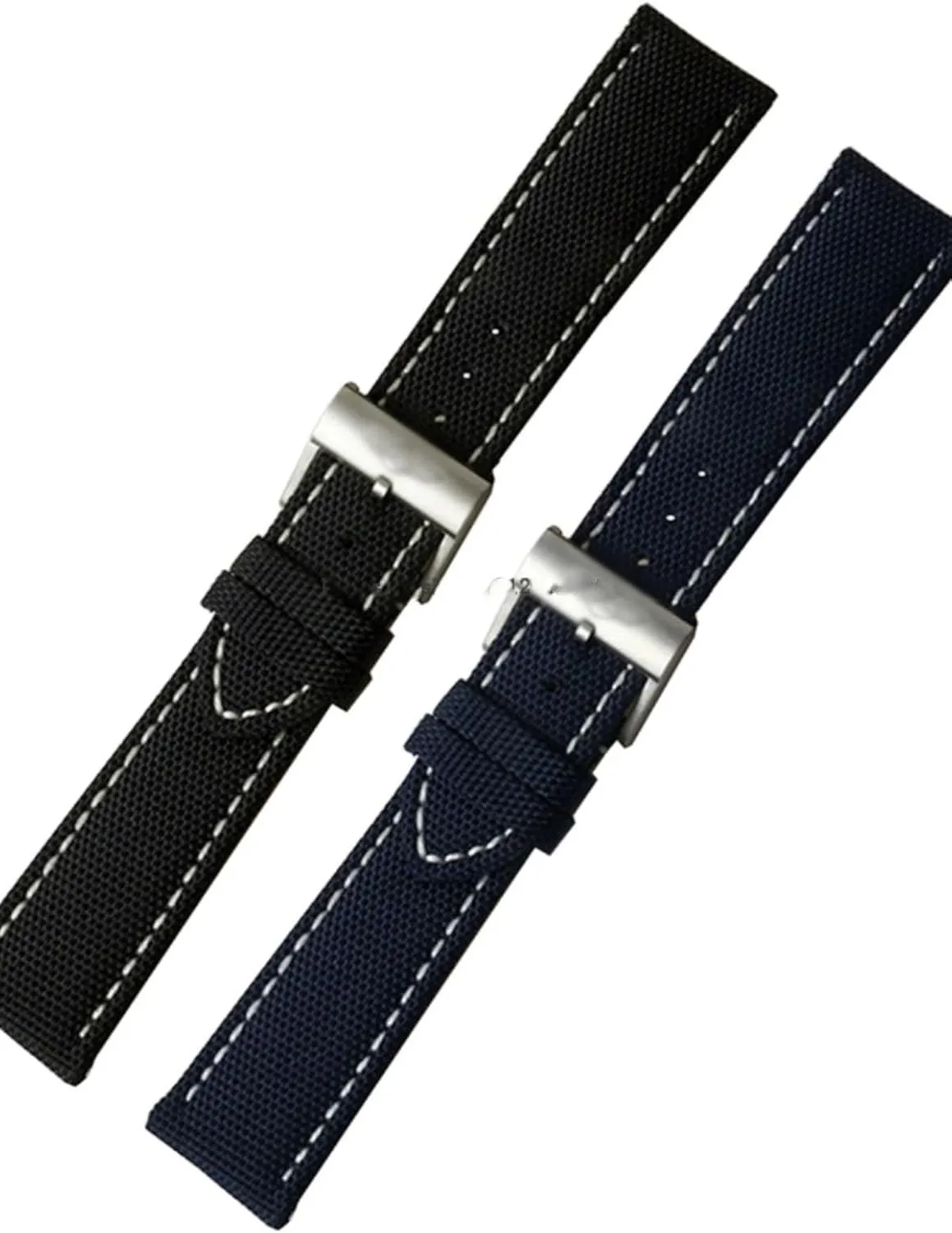 oxidizable irony orbit Ocean Aerospace Chronograph watch chains Canvas genuine leather strap for Breitling Avenger, Super 