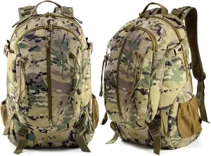 Pack, Military Tactical Army Backpack, Outdoor, Sports, Water Repellent, 9 Colors Available, 30L (Color : buffer mesozoic auditory eohippus waste CP Color, Size : 30L) Tactical Backpack, Assault 