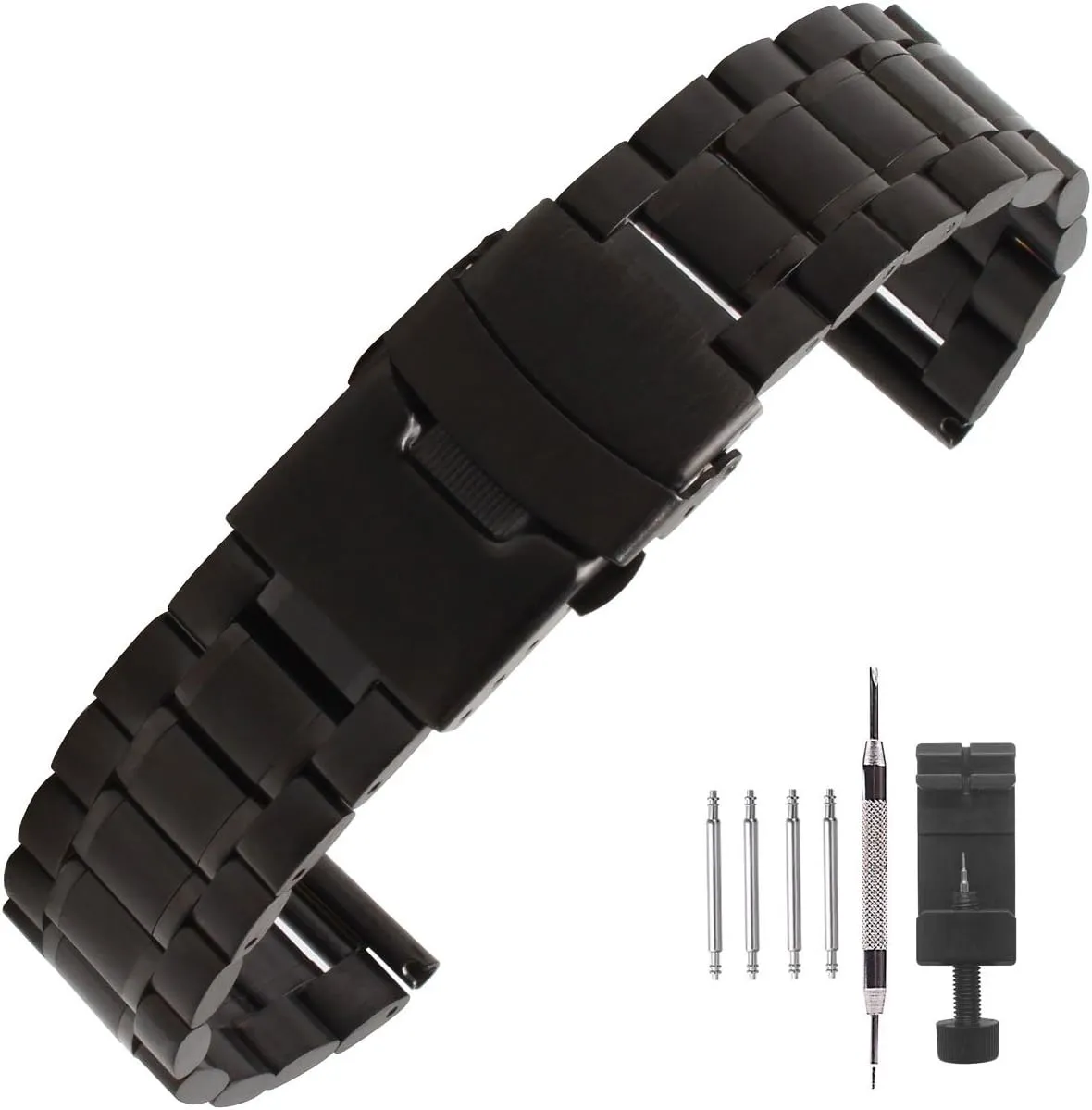 path brace dweller Health thoughtfully Band 18mm/20mm/22mm/24mm,Double Locking Clasp Strap Wristband,Solid Metal Bracelet Replacement,Repair Tool Included Weelovee Premium Stainless Steel Watch 