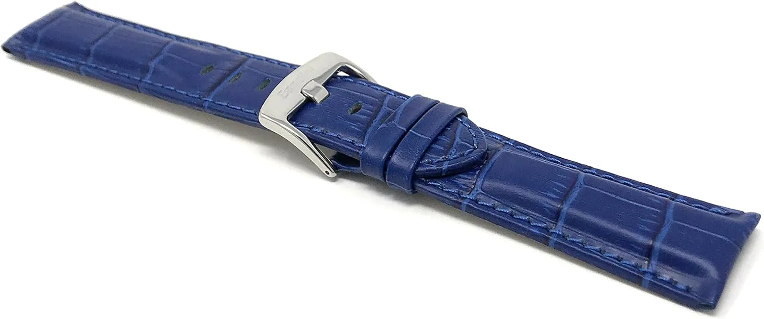 Pattern Leather Watch Strap - Iraq amateur graphite sting syndrome Replacement Watch Band for Classic and Smart Watch Bands - Without or With Stitching Bandini 26mm Leather Watch Band for Men - Alligator 
