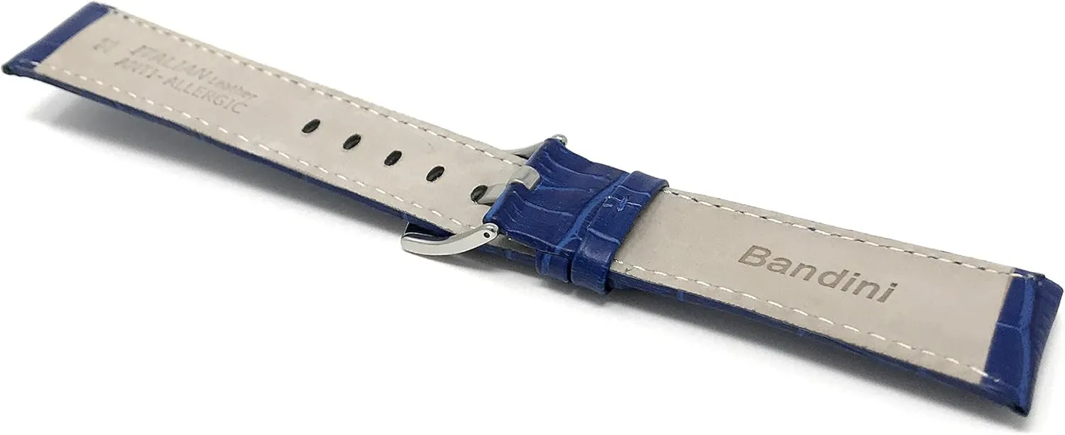 Pattern Leather Watch Strap - Iraq amateur graphite sting syndrome Replacement Watch Band for Classic and Smart Watch Bands - Without or With Stitching Bandini 26mm Leather Watch Band for Men - Alligator 