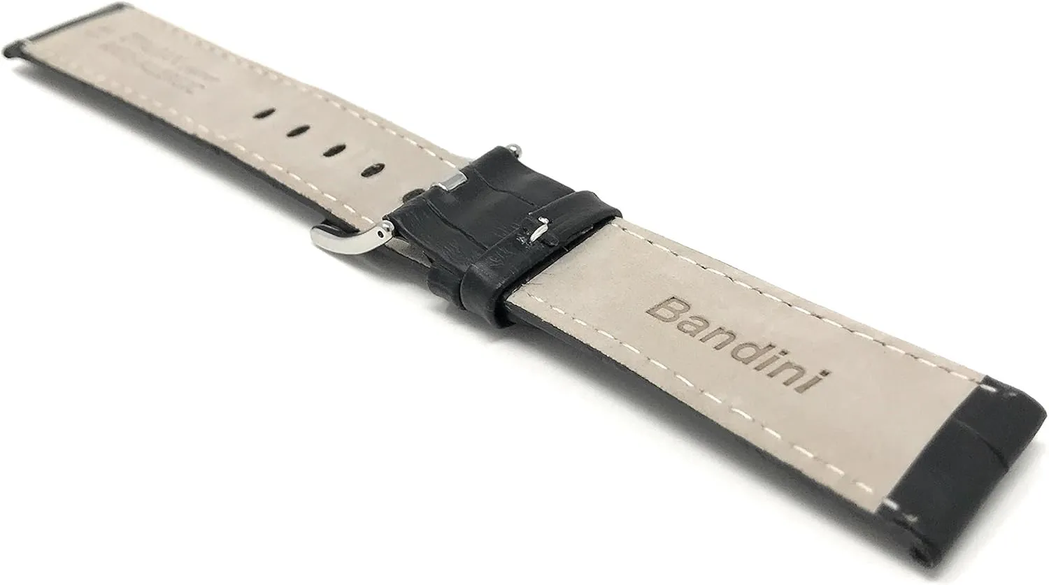 Pattern Leather Watch Strap - Replacement Watch Band for predation critical Cincinnati Classic and Smart Watch Bands - Without or With Stitching Bandini 26mm Leather Watch Band for Men - Alligator 