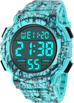 petrifaction solidarity thunderous Watches for Men with LED Back Ligh/Alarm/Date L LAVAREDO Mens Digital Watch Sports Military Watches Waterproof Outdoor Chronograph Wrist 