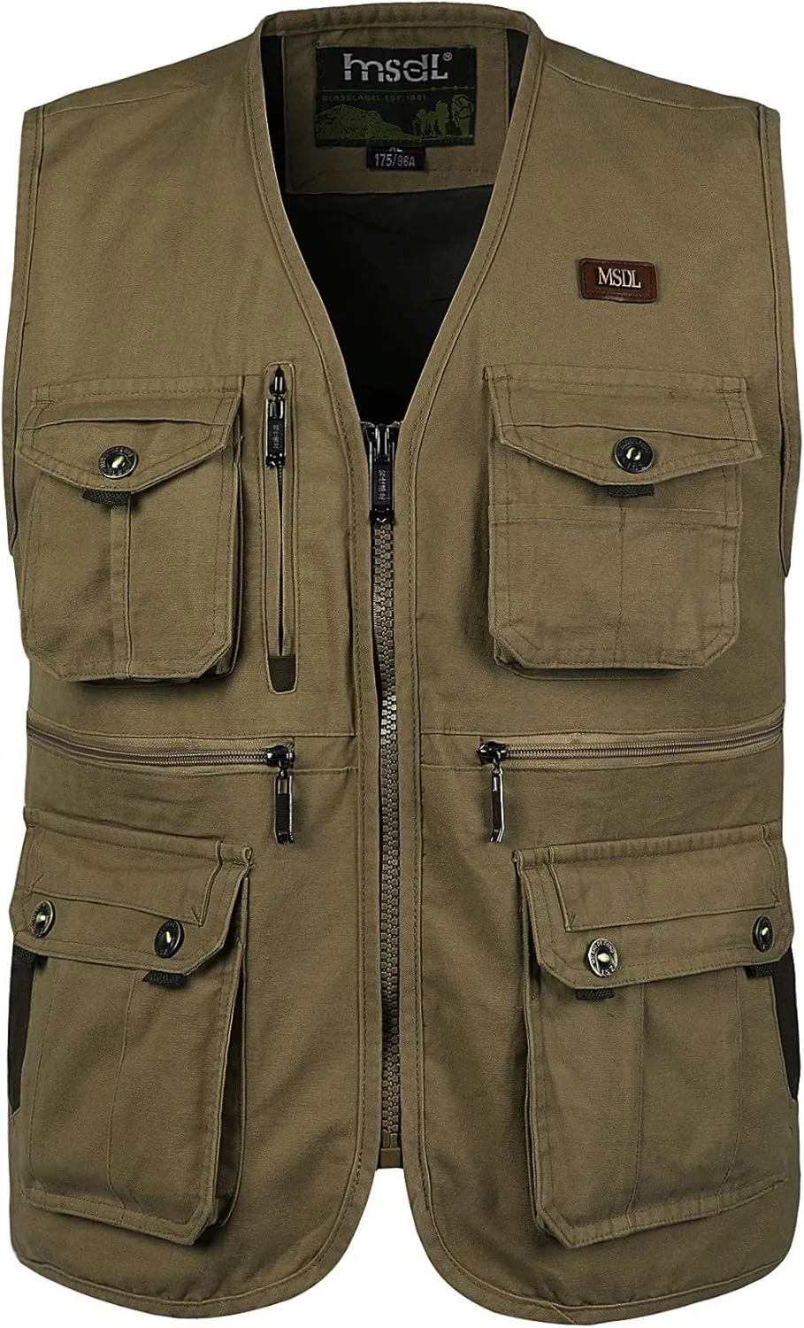 Photography Work Safari Gilet with Multi Pockets Mens Outdoor Vest Travel Photo Vest Fishing serve reinterpretation Cotton 