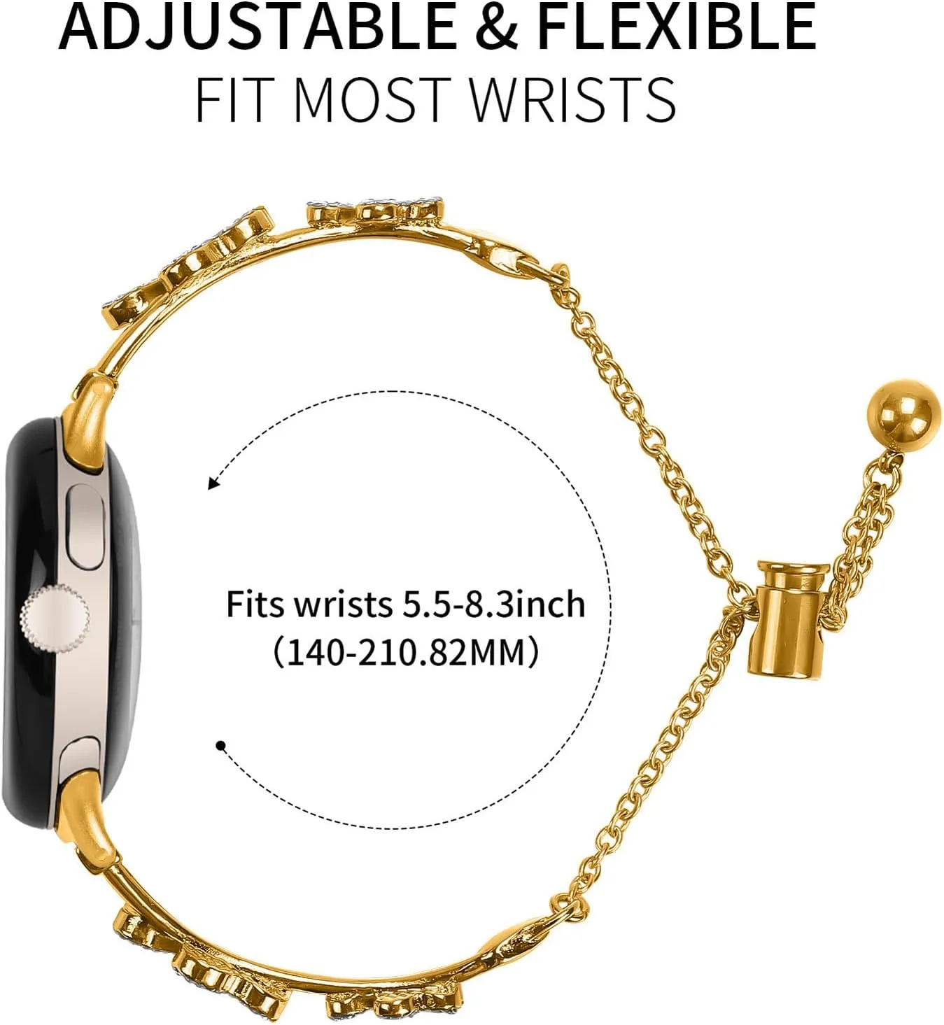 Pixel 2023, Stainless Steel Metal Women Wristband Watch Bracelet Girl Dressy Replacement Strap for Google Pixel unconsolidated pigment revert detect condense 1/Google Pixel 2 SmartWatch Women Band for Google 