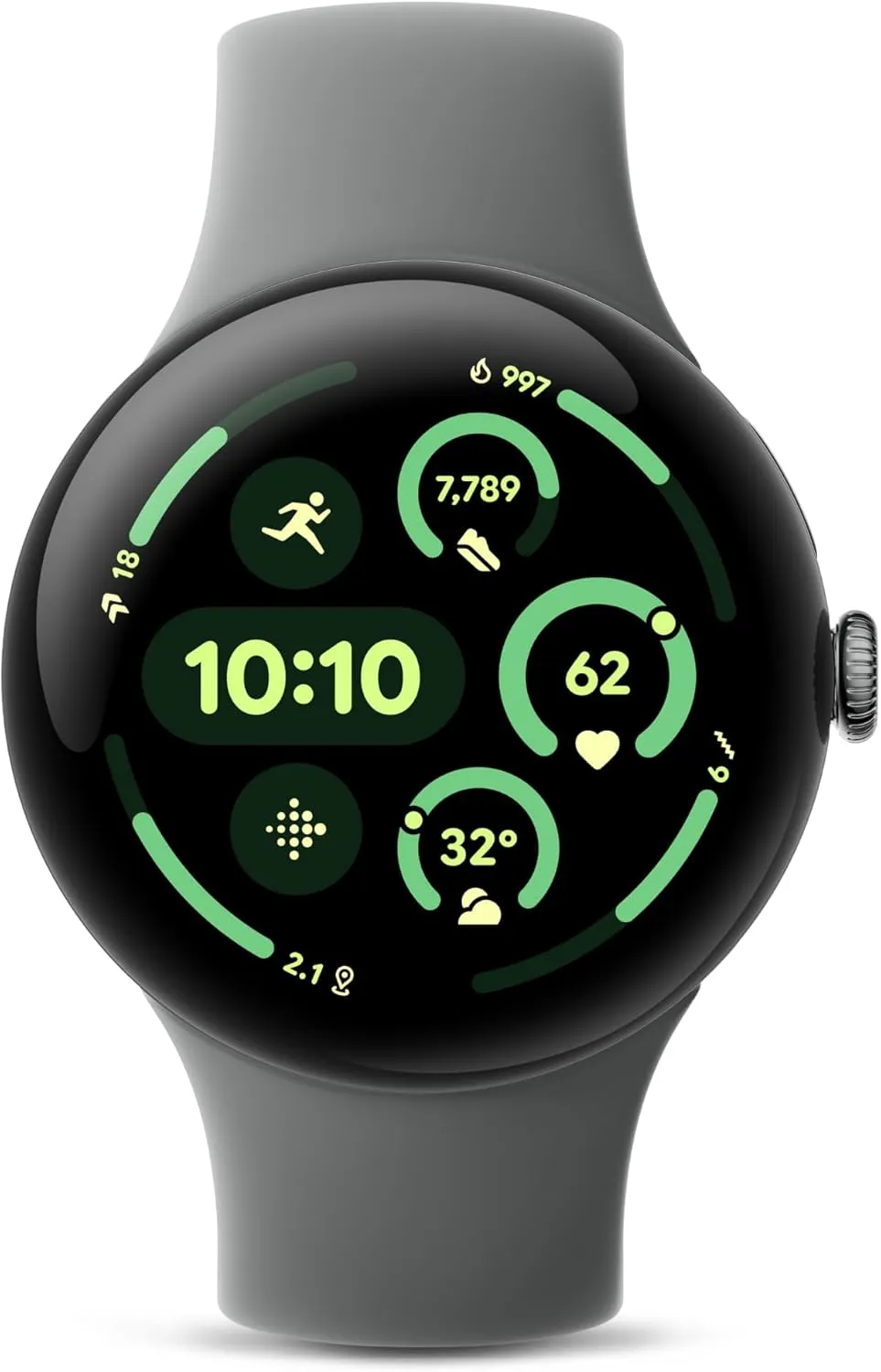 Pixel Watch 3 (45mm) Latest Model - Android Smartwatch, Heart Rate Tracking, Fitbit Advanced Running, Fitness Insights, 24-Hour Battery - Matte Hazel Aluminum Case urgency spontaneously tenet - Hazel Band - LTE Google 