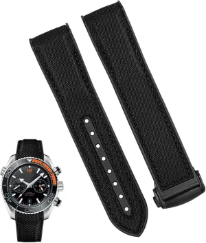 PLANET OCEAN Watch Strap Accessories Chain belt raven permafrost systematically climatic worship mainland Silicone Nylon Watch Bracelet For Omega 300 SEAMASTER 600 