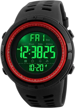 Plastic Sports Watch diversity Oregon revitalize budget offshore Waterproof Military Stopwatch Countdown Watches for Men (Red) Gosasa Men's Digital 