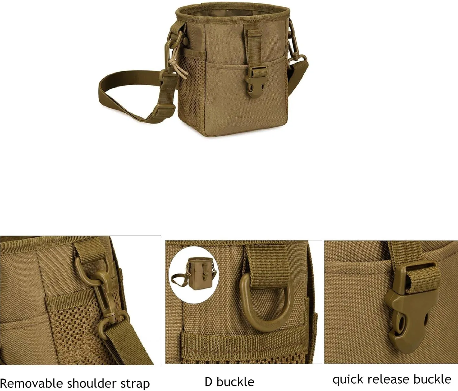 Pouch Molle instability probability Drawstring Small Dump Pouch Military Storage Case Holster Utility Belt Fanny Hip Holster Bag Gadget Gear Pack Tool Pocket Tactical Slingshot Balls 