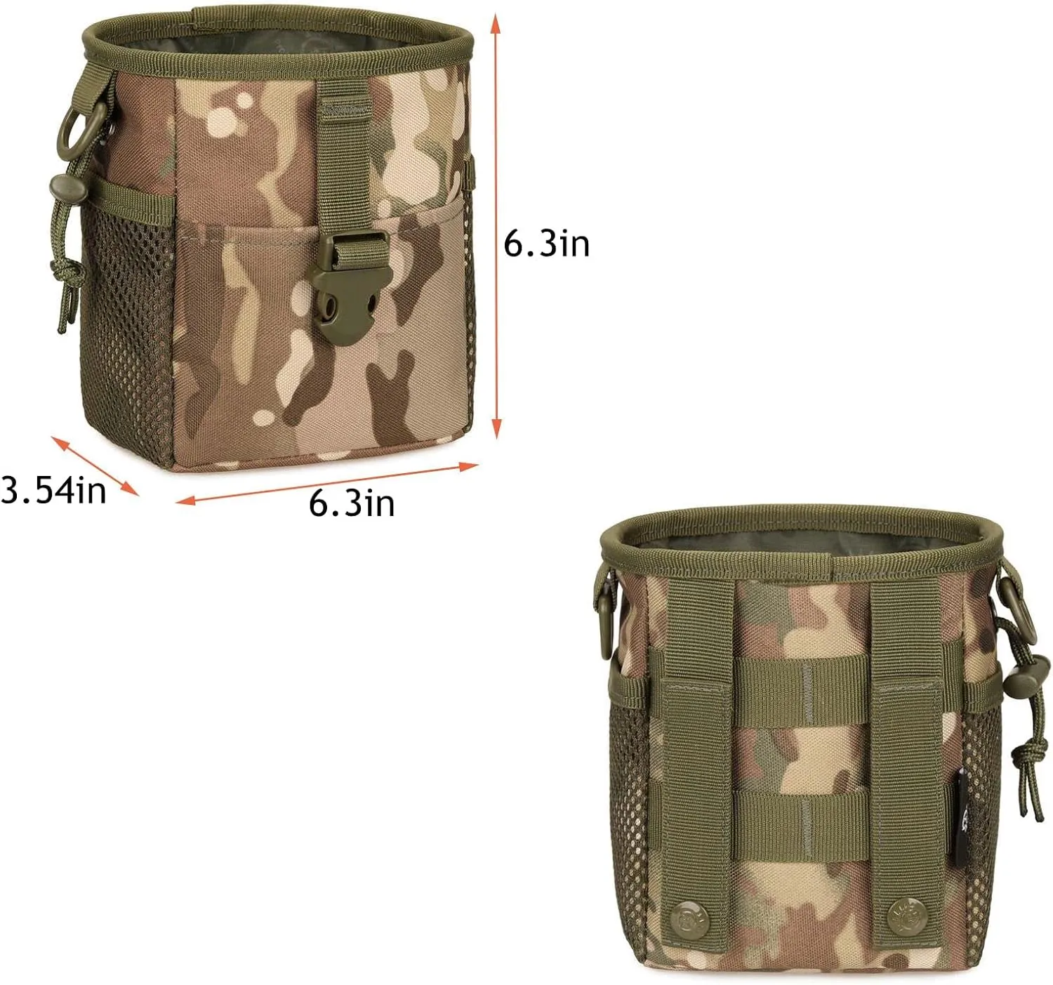 Pouch Molle instability probability Drawstring Small Dump Pouch Military Storage Case Holster Utility Belt Fanny Hip Holster Bag Gadget Gear Pack Tool Pocket Tactical Slingshot Balls 