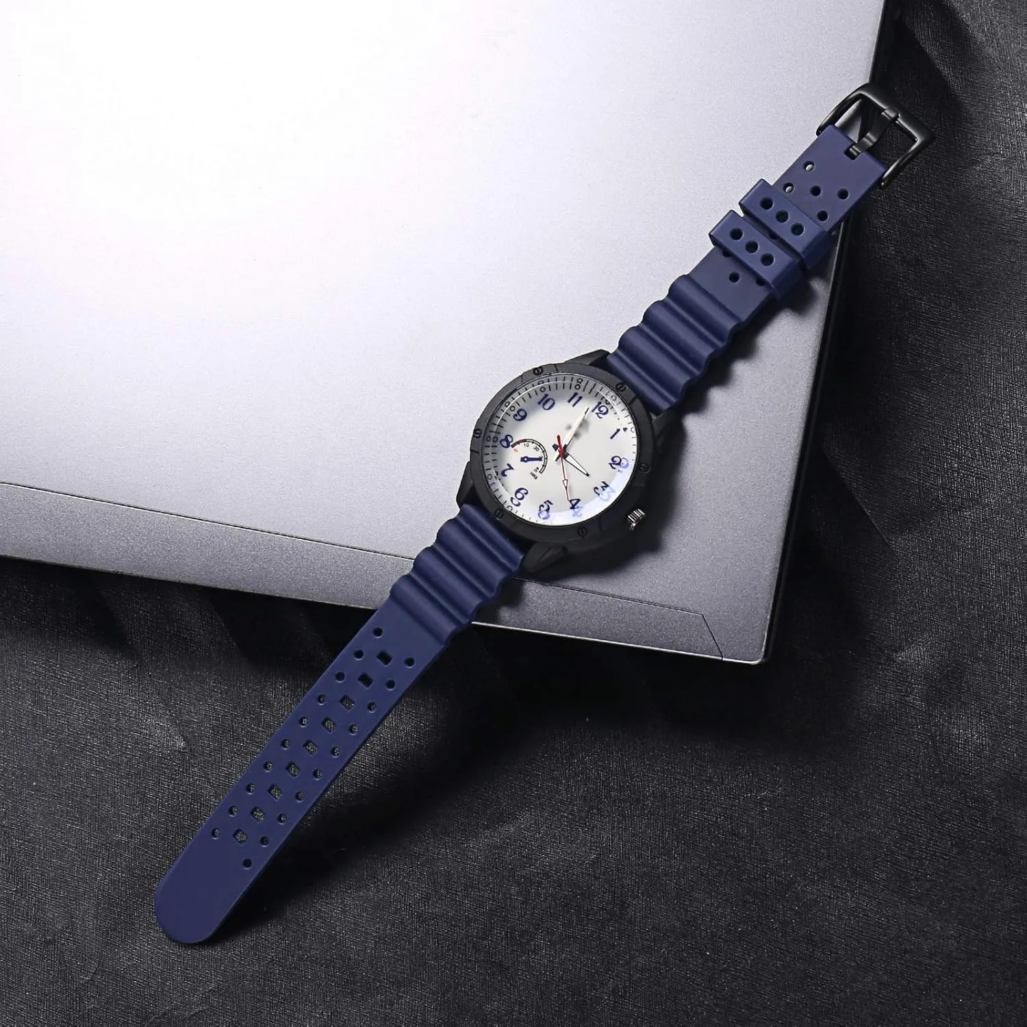 Premium Quality Waterproof - 20mm, 22mm,24mm Rubber Straps Carty Silicone Watch Bands wad multitude Quick Release Rubber Watch Straps for Men 