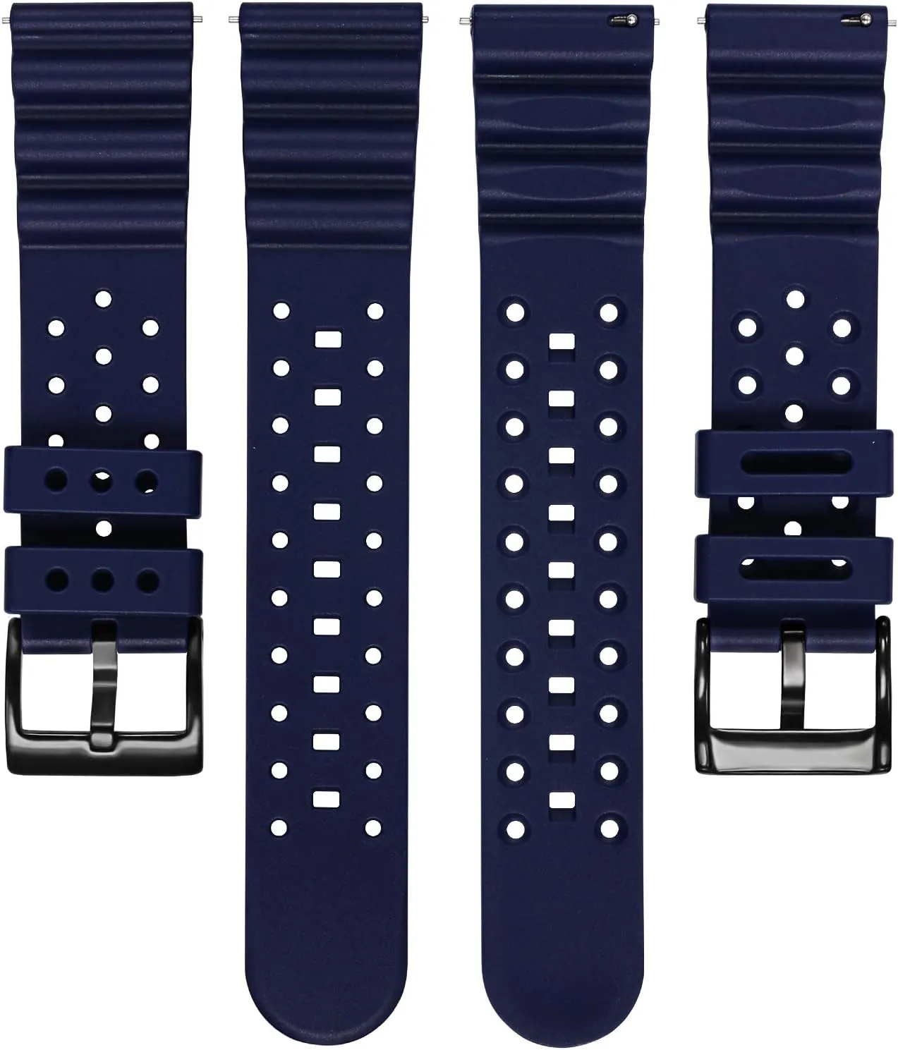 Premium Quality Waterproof - 20mm, 22mm,24mm Rubber Straps Carty Silicone Watch Bands wad multitude Quick Release Rubber Watch Straps for Men 