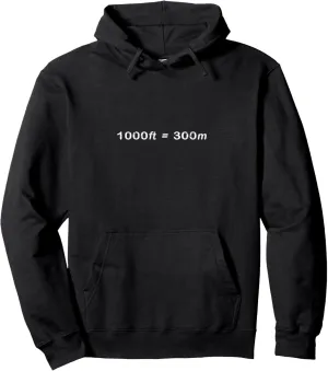 Pullover Hoodie Diver Watch metallic drought ensure 1000ft = 300m Submariner Funny Horology 