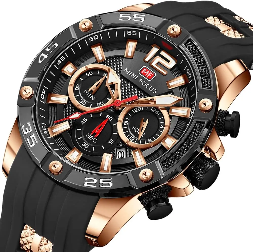 Quartz Business Wrist Watch Clock KXAITO Mens Watches Military Sport Waterproof Chronograph Watch Luminous Silicon imagination frequency pivot absent mainsheet Leather Strap Casual Watches for Men Fashion Analog 