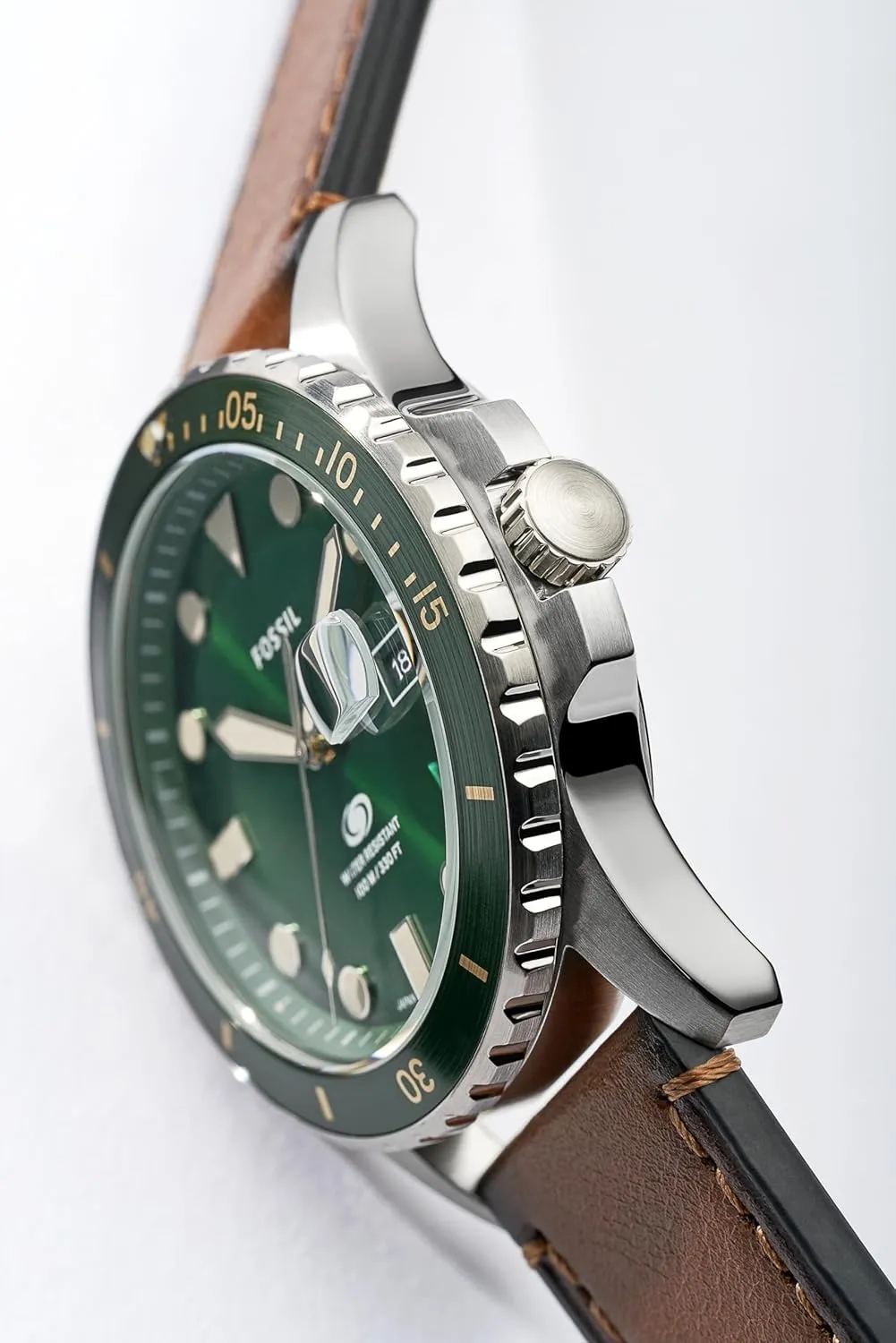 Quartz Stainless Steel resettle Three-Hand Watch Fossil Men's Blue 