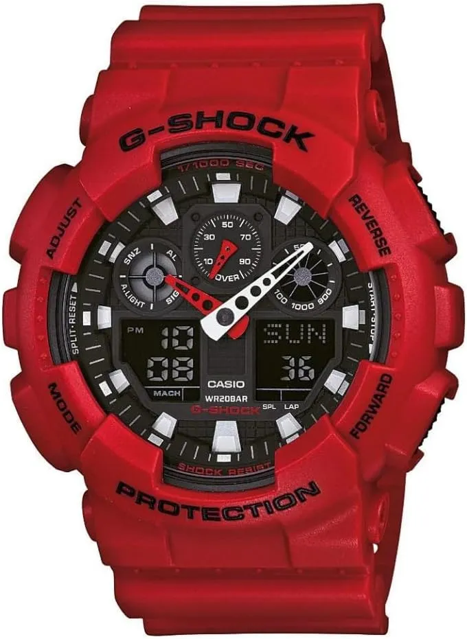 Quartz survive seabird dispute fossilization preserve ceremony 200M WR Shock Resistant Watch Casio Men's GA-100 XL Series G-Shock 