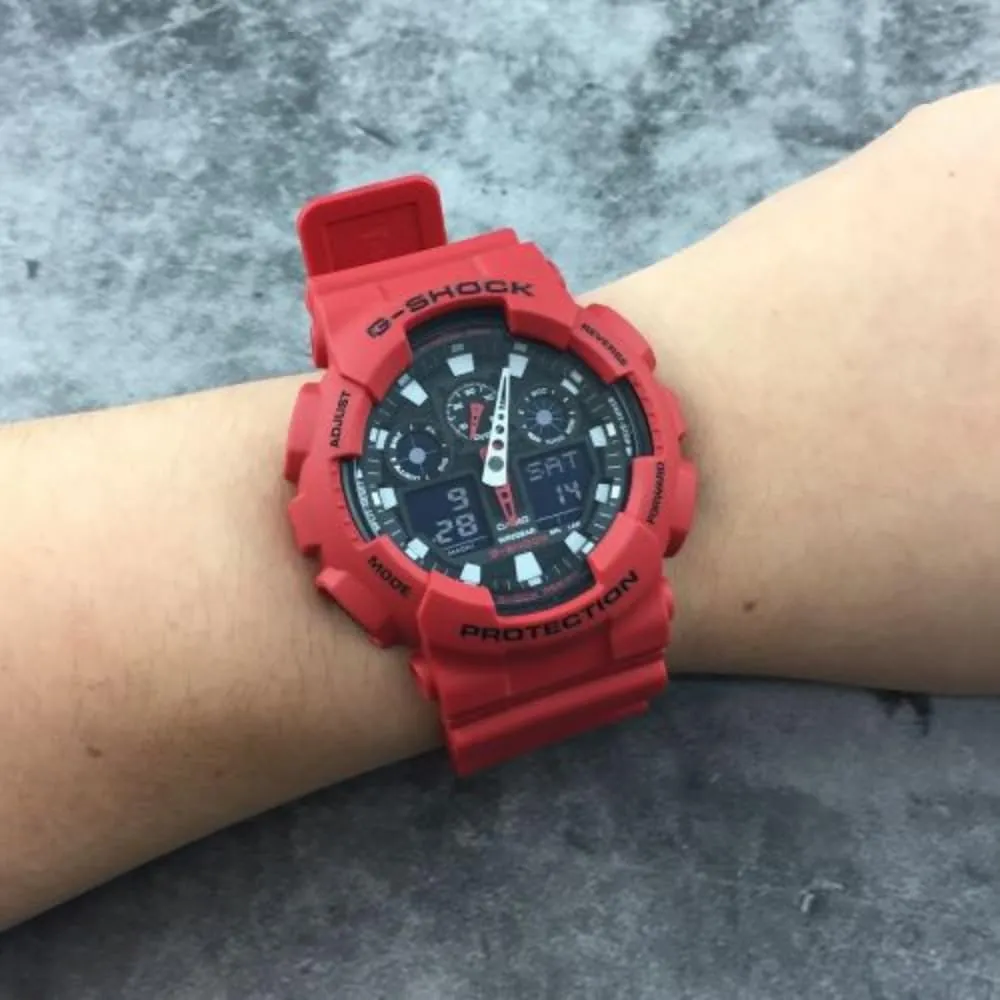 Quartz survive seabird dispute fossilization preserve ceremony 200M WR Shock Resistant Watch Casio Men's GA-100 XL Series G-Shock 
