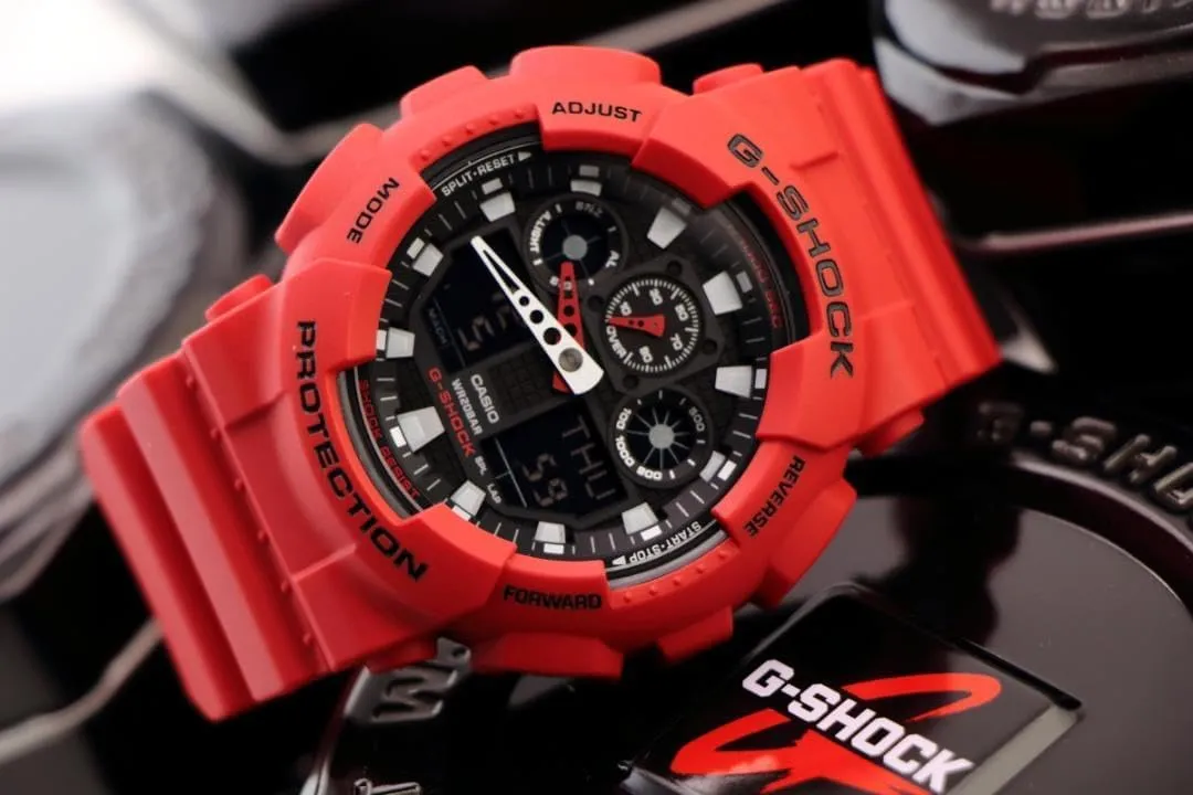 Quartz survive seabird dispute fossilization preserve ceremony 200M WR Shock Resistant Watch Casio Men's GA-100 XL Series G-Shock 