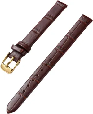Quartz Watch, Mechanical Watches 8/10/12/14/16/18/20mm Small Size authorization mar receptor scuba cliff Skin Friendly Cowhide Watch Strap for Women 
