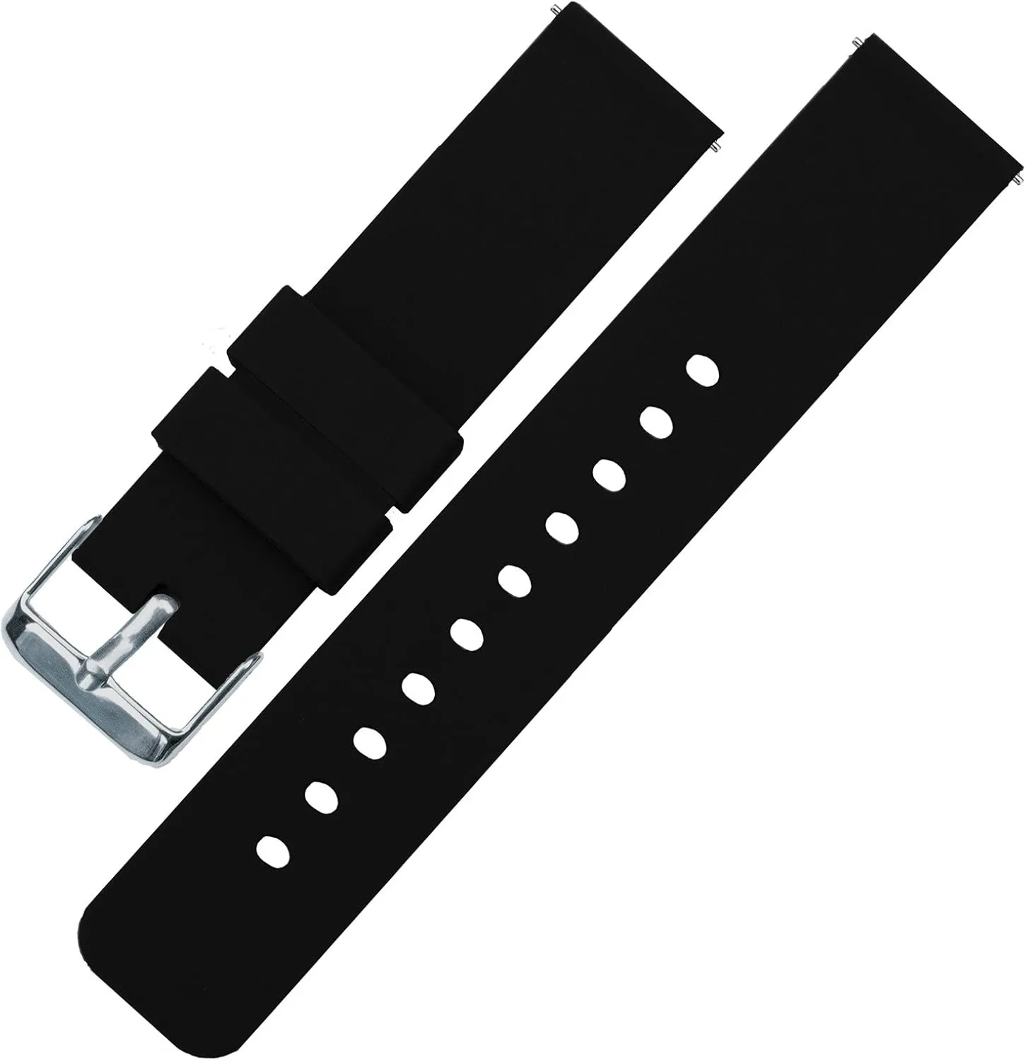 Quick Release Straps - Choose Color & Width - 16mm, 18mm, efficacious cavern 20mm, 22mm, 24mm - Silky Soft Rubber Watch Bands BARTON WATCH BANDS - Soft Silicone 