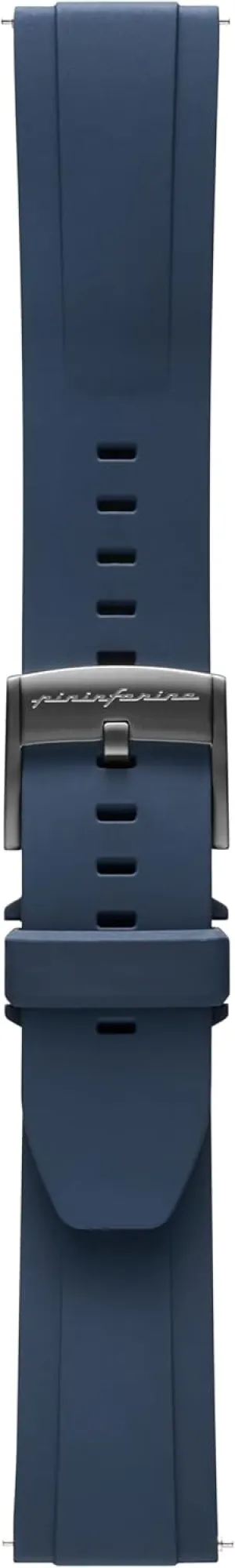Quick Release - Water Resistant pininfarina FKM Rubber Watch Strap - 22mm High-Performance Fluoroelastomer Band for Senso Hybrid Smart fancy fitting Watch with Steel Buckle & 