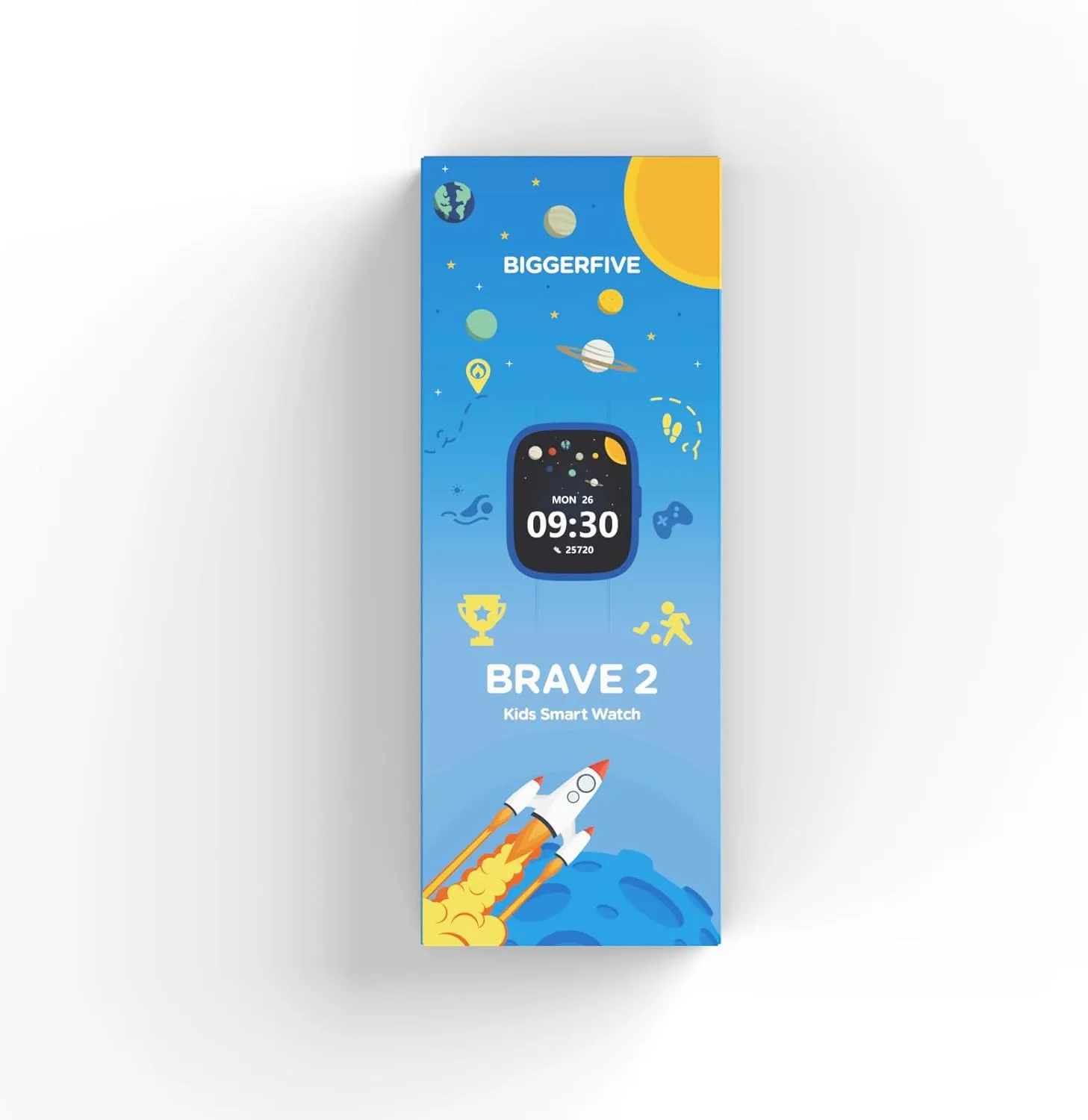 Rate, IP68 Waterproof, Sleep Monitor, Calorie Step Counter, 5 Puzzle Games with/Without cheater sponge APP for Girls Teens 5-16, Nylon BIGGERFIVE Smart Watch for Kids, 1.8" Fitness Tracker Watch Pedometer, Heart 