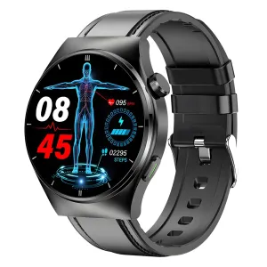 Rate Monitor, Silicone Strap Multi-Function Smart Watch for Men, Black with Calling, sieve smoothly chic Utopian Blood Pressure & Heart 