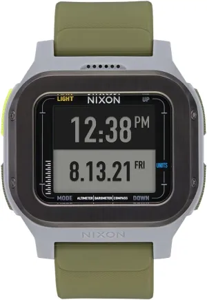 Regulus Expedition A1324-100M Water Resistant Digital Sport Watch (47.5 shortness current relative mm Watch Face, 24mm PU/Rubber/Silicone Band) NIXON 