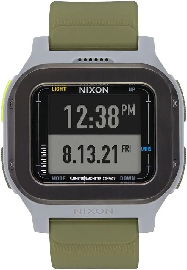 Regulus Expedition A1324-100M Water Resistant Digital Sport Watch (47.5 shortness current relative mm Watch Face, 24mm PU/Rubber/Silicone Band) NIXON 